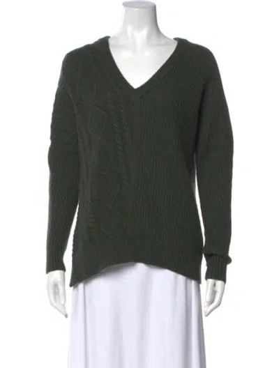Pre-owned Autumn Cashmere V-neck Sweater In Green
