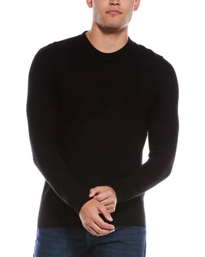 Autumn Cashmere Wool & Cashmere-blend Honeycomb Crewneck Sweatshirt In Black