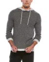 Autumn Cashmere Wool & Cashmere-blend Lofty Colorblock Hoodie In Gray