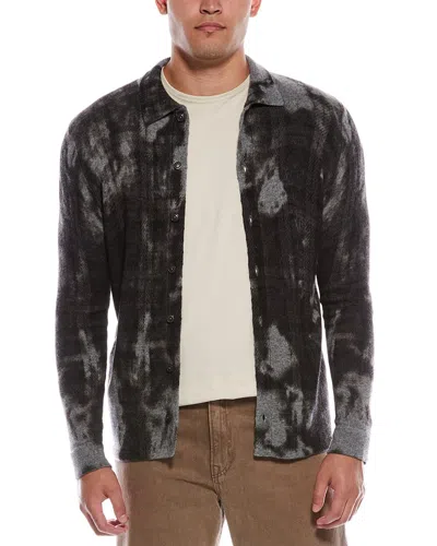 Autumn Cashmere Wool & Cashmere-blend Plaid Shacket In Gray