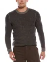 Autumn Cashmere Wool & Cashmere-blend Waffle Crewneck Sweater In Gray