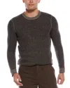 Autumn Cashmere Wool & Cashmere-blend Waffle Crewneck Sweater In Gray