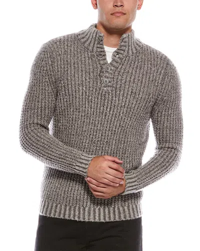 Autumn Cashmere Wool & Cashmere-blend Waffle Stitch Pullover In Gray
