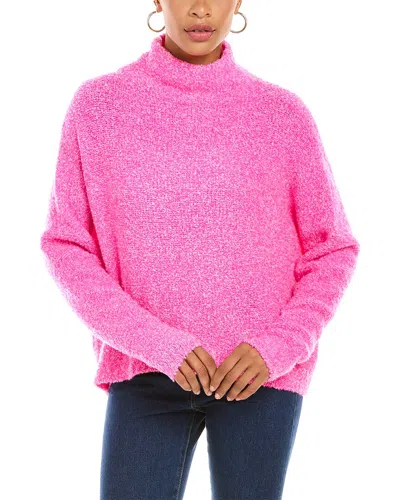 AUTUMN CASHMERE AUTUMN CASHMERE WOOL-BLEND BOUCLE FUNNEL NECK SWEATER