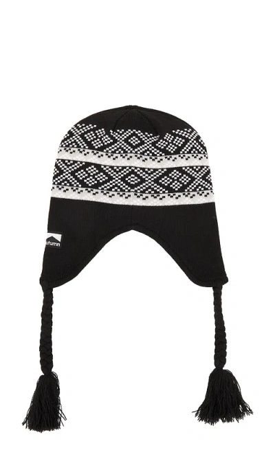 Autumn Headwear Sedona Ear Flap Beanie In Black