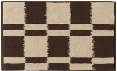 Autumn Sonata Brown & Off-white Karin Bath Mat