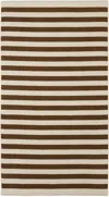 Autumn Sonata Brown & Off-white Maria Pool Towel In Cacoa & Cream