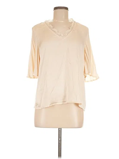 Pre-owned Auw 3/4 Sleeve Blouse In Ivory