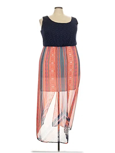 Pre-owned Auw Casual Dress In Blue