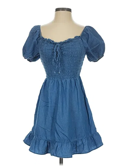 Pre-owned Auw Casual Dress In Blue