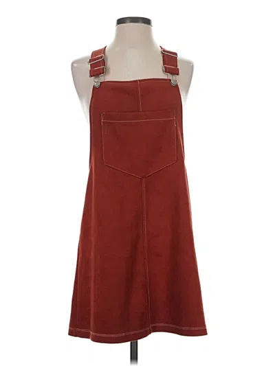 Pre-owned Auw Casual Dress In Burgundy