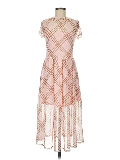 Pre-owned Auw Casual Dress In Pink