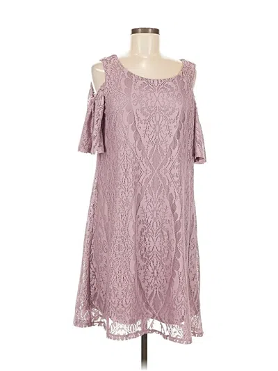 Pre-owned Auw Casual Dress In Purple