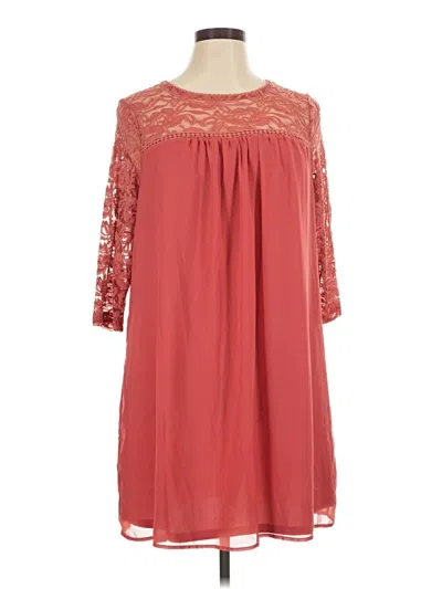 Pre-owned Auw Casual Dress In Red
