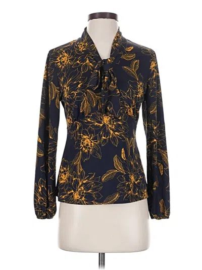Pre-owned Auw Long Sleeve Blouse In Gold