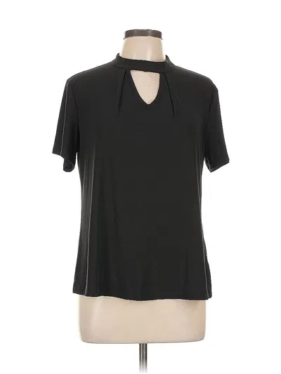 Pre-owned Auw Short Sleeve Blouse In Black