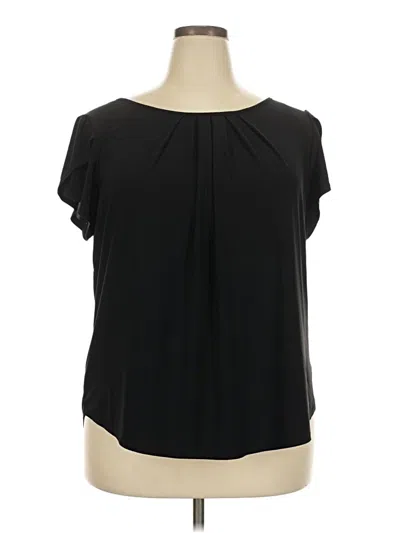 Pre-owned Auw Short Sleeve Blouse In Black