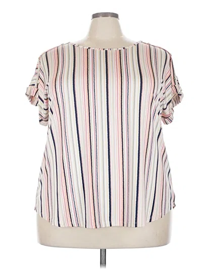 Pre-owned Auw Short Sleeve Blouse In Ivory