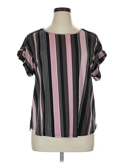Pre-owned Auw Short Sleeve Blouse In Pink