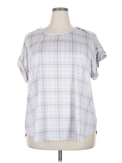 Pre-owned Auw Short Sleeve Blouse In Silver