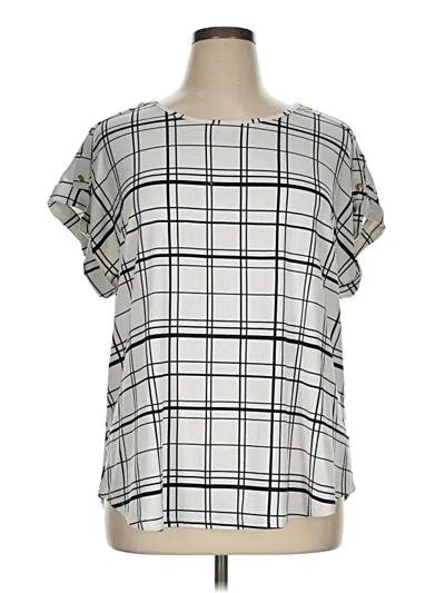 Pre-owned Auw Short Sleeve Blouse In Silver