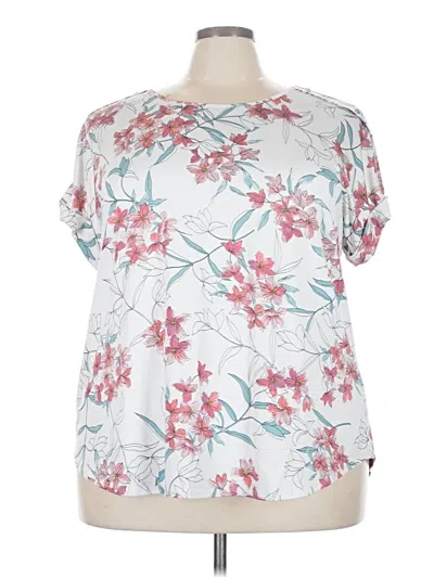 Pre-owned Auw Short Sleeve Blouse In Silver