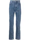 MID-RISE STRAIGHT-LEG JEANS