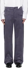 Av Vattev Purple Boot Cut Cuff Trousers In Purple