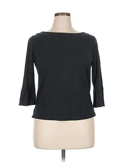 Pre-owned Ava 3/4 Sleeve T-shirt In Black