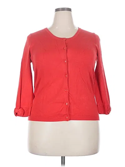 Pre-owned Ava 3/4 Sleeve Top Red Sweetheart Neckline Tops