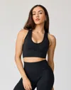 Ava Active Airlite Seamless Bra In Black