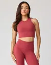 Ava Active Hera High Neck Crop Tank In Multi
