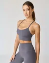 Ava Active Hera Strappy Back Bra In Grey