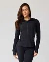 Ava Active Hera Zip Up Hoodie In Black