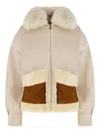 Ava Adore Faux-fur Jacket In Neutral