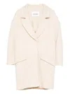 Ava Adore Flap-pocket Single-breasted Coat In Neutral