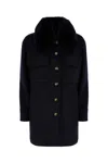 Ava Adore Buttoned-up Single-breasted Coat In Blue