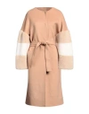 AVA ADORE AVA ADORE WOMAN COAT CAMEL SIZE 6 WOOL