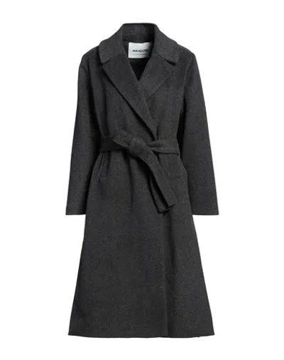Ava Adore Woman Coat Lead Size 8 Wool, Virgin Wool In Gray