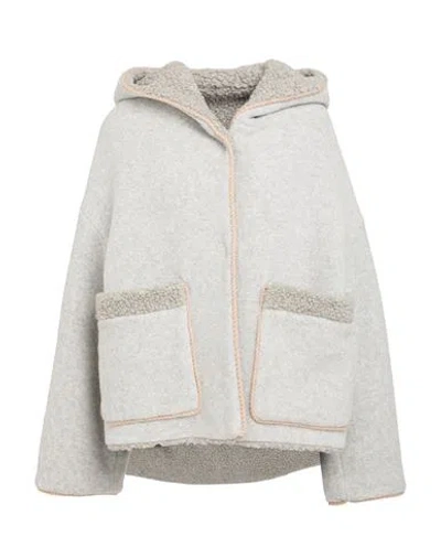 Ava Adore Woman Jacket Light Grey Size 4 Polyester
