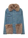 Ava Adore Worker Denim Jacket In Blu