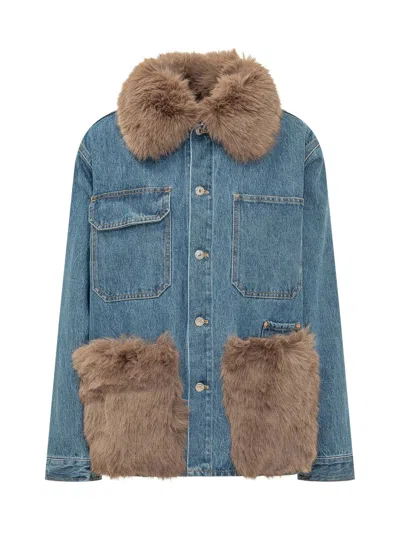 Ava Adore Worker Denim Jacket In Blu