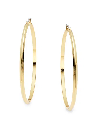 Ava & Aiden Women's 12k Goldplated Hoop Earrings In Neutral