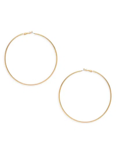 Ava & Aiden Women's 18k Goldplated Hoop Earrings In Neutral