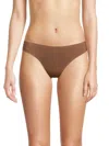 Ava & Aiden Women's No Show Stretch Thong In Brown