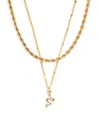 AVA & AIDEN WOMEN'S SET OF 2 24K GOLDPLATED NECKLACE SET