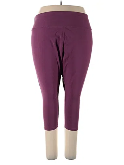 Pre-owned Ava & Viv Active Pants In Purple