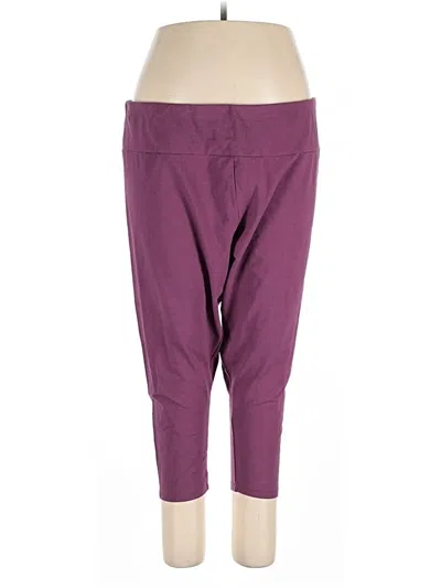 Pre-owned Ava & Viv Active Pants In Purple