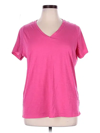 Pre-owned Ava & Viv Active T-shirt In Pink