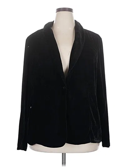 Pre-owned Ava & Viv Cardigan Sweater In Black